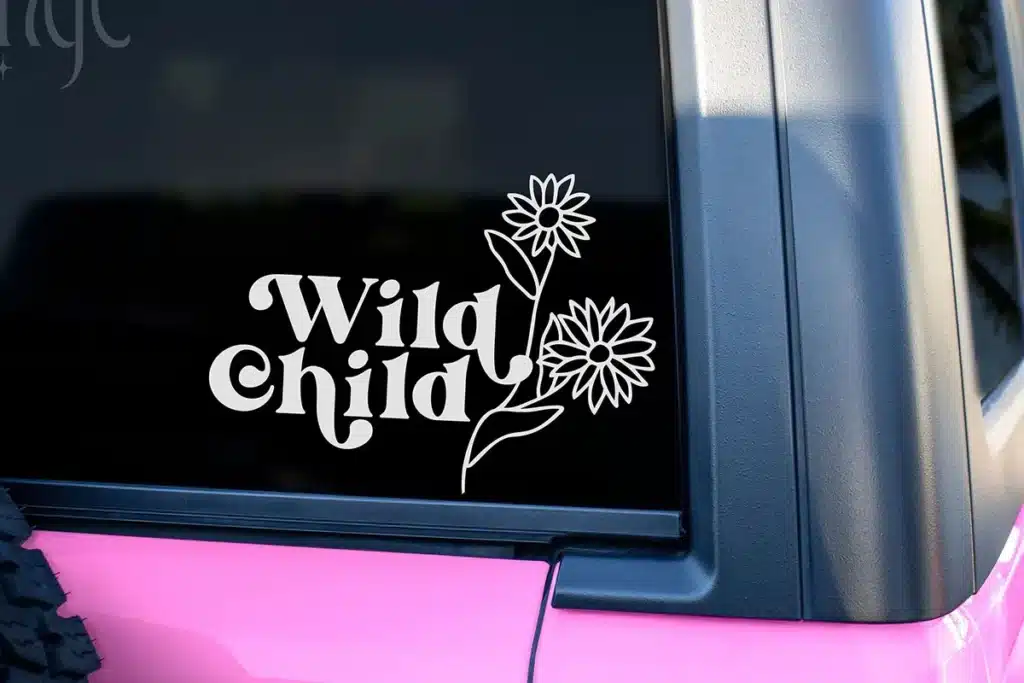 car decal vinyl bumper sticker printing china manufacturer