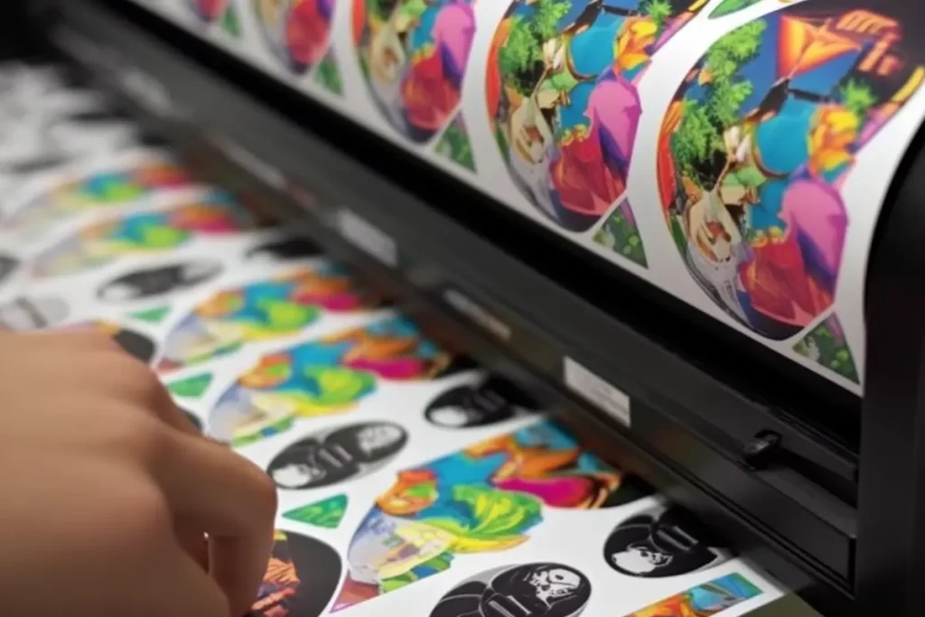 white die cut vinyl stickers printing quality control and inspection china manufacturer