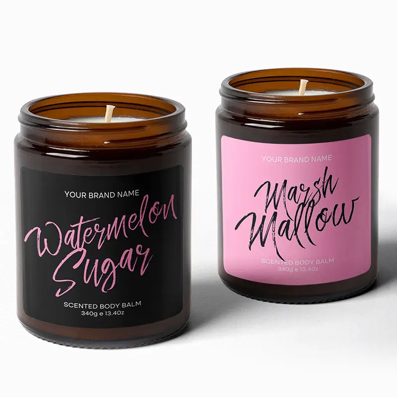 custom candle labels printing china manufacturer