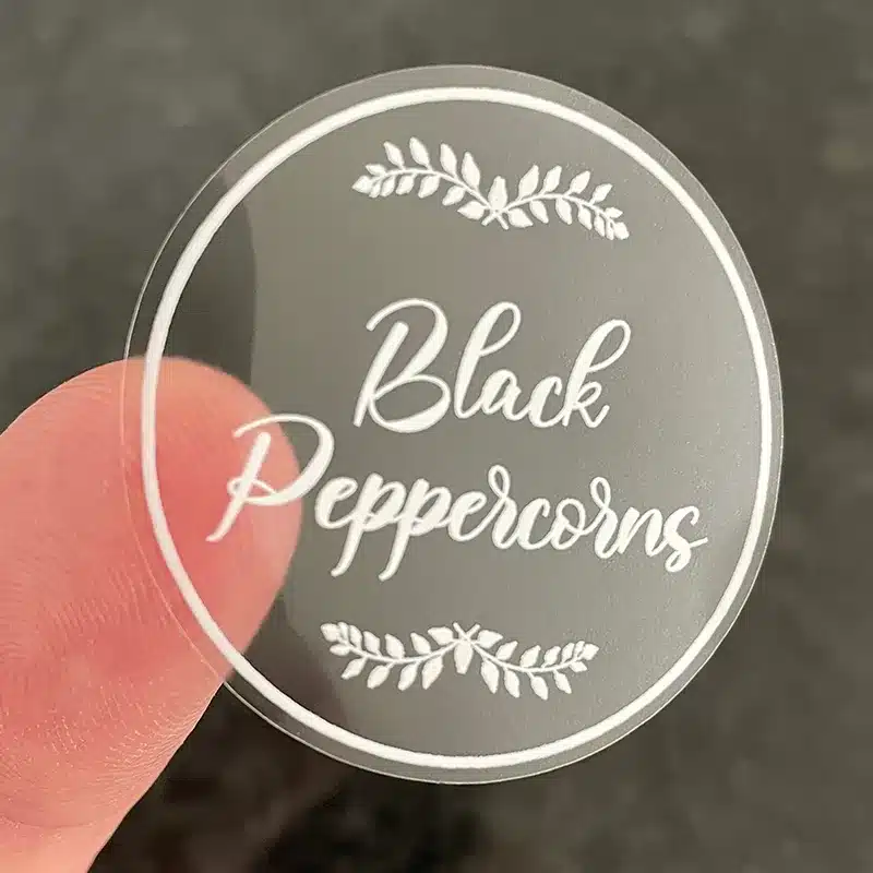 custom clear vinyl waterproof stickers printing china manufacturer