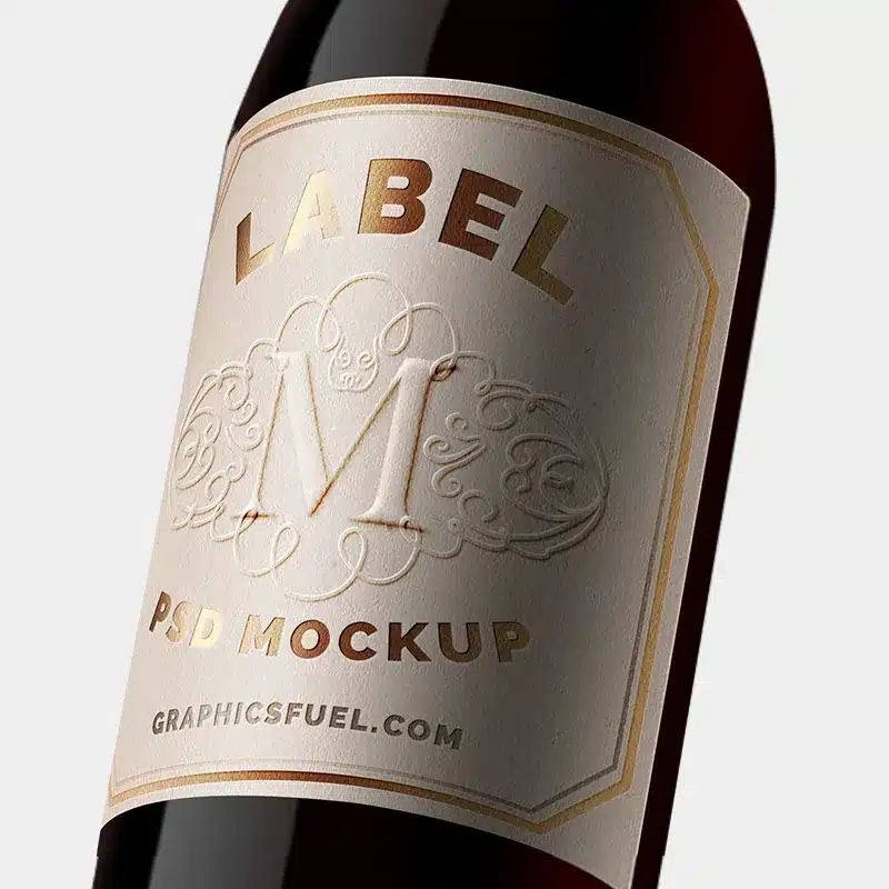 custom wine labels embossing hot stamping printing china manufacturer
