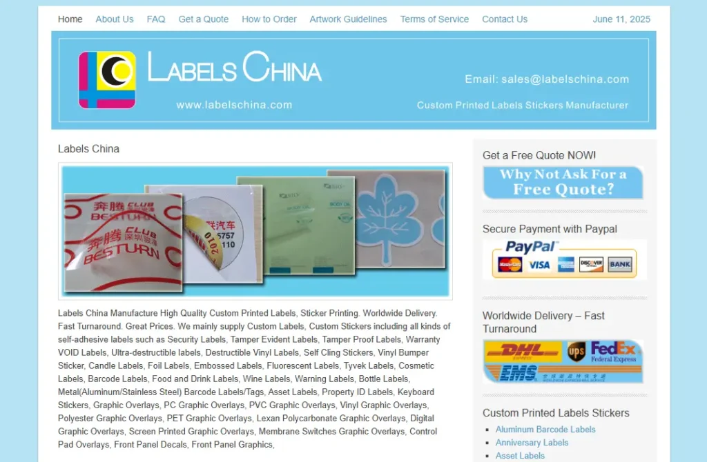 labels china custom printed labels stickers manufacturer