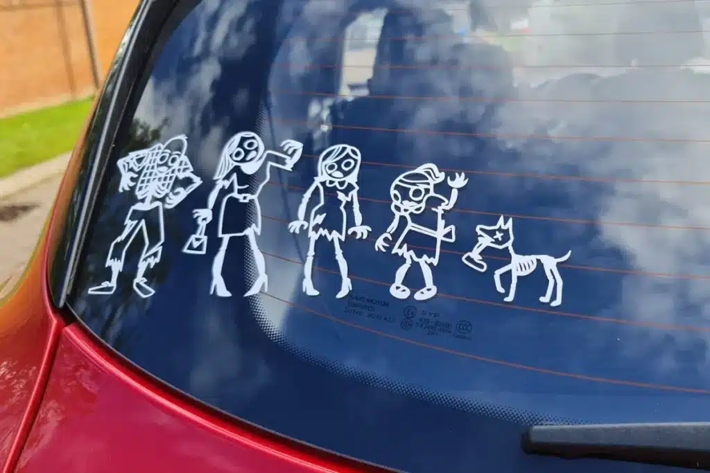 zombie family stickers