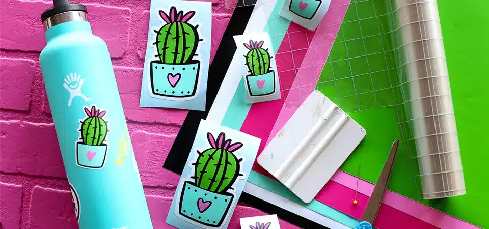 how to design custom stickers for your water bottle