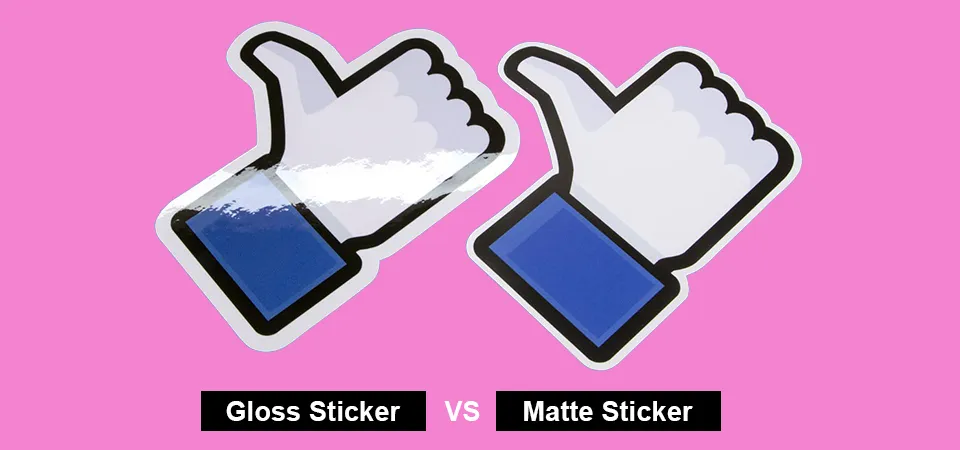 matte vs glossy stickers what is the difference
