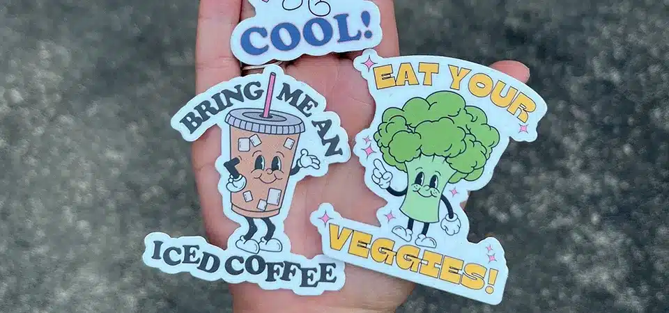what are die cut stickers