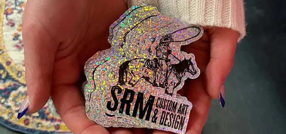 what is a glitter sticker