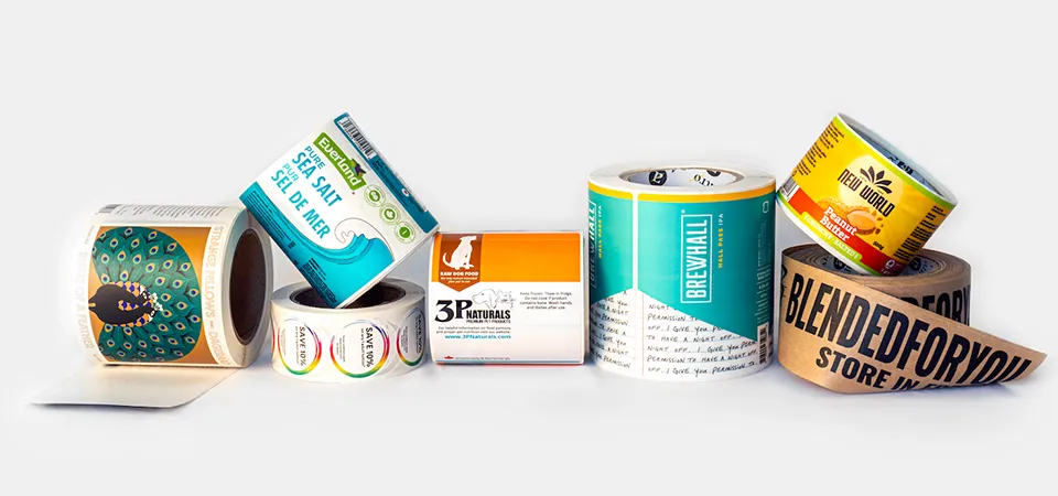 what's the difference between roll labels and stickers