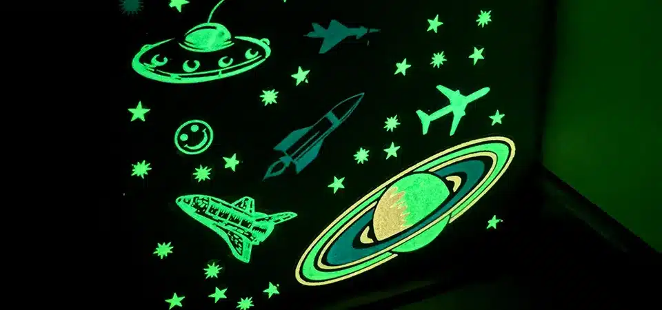 glow in the dark stickers learn about their composition, safety & durability