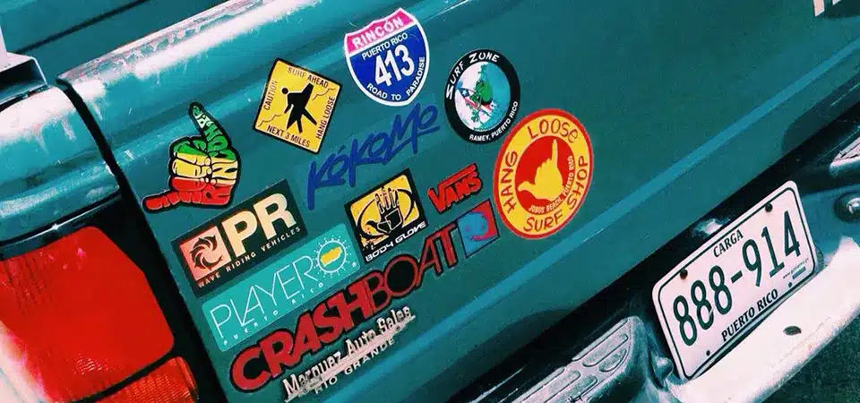 how to brand a car with stickers