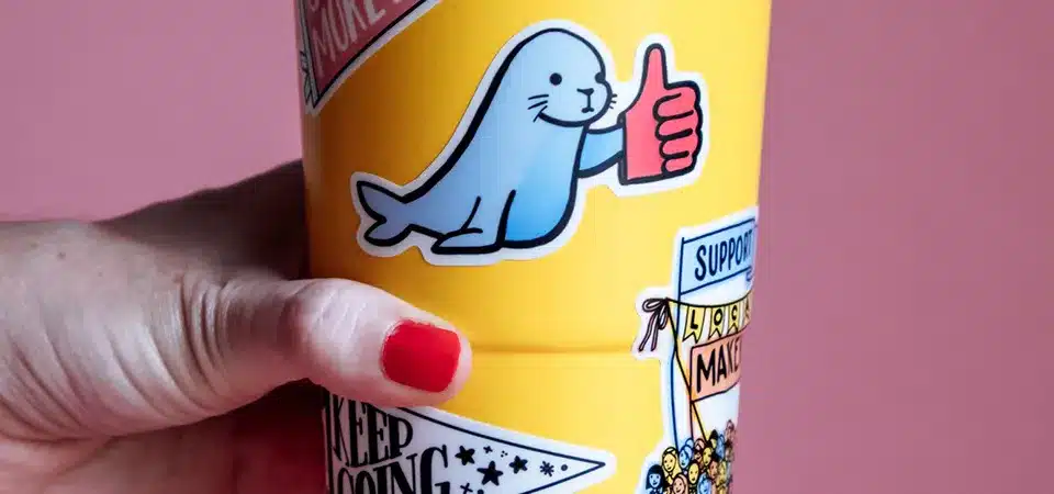 how to seal vinyl stickers on plastic