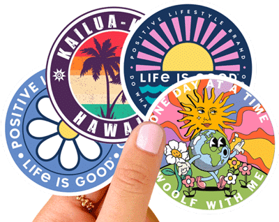 custom circle sticker printing china manufacturer premium quality stickers