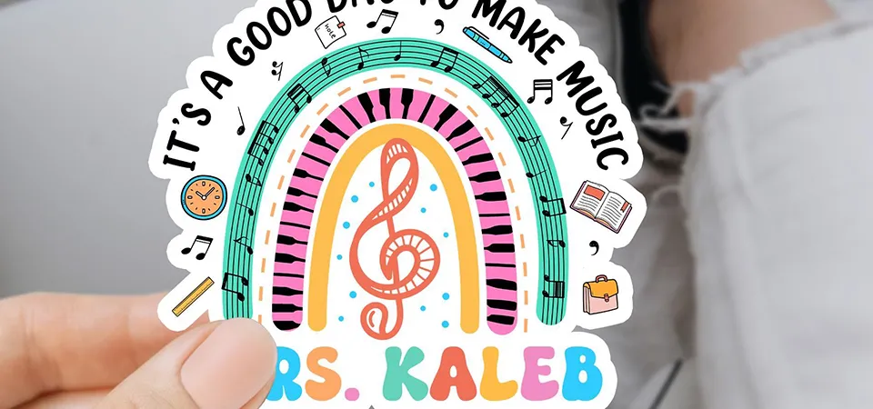 A collection of stickers for different hobbies like gaming, music, and crafting