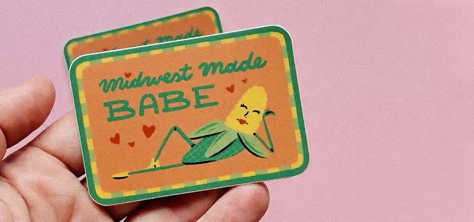 A collection of creative homemade stickers used in a planner and on gift tags