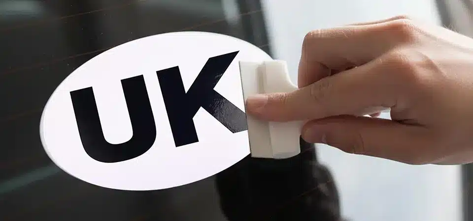 why do people put uk stickers on their cars