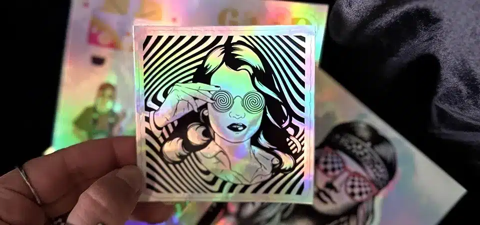 how do you make holographic stickers