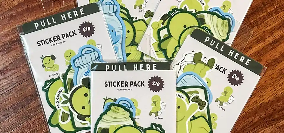 how can you bundle multiple designs into one sticker pack