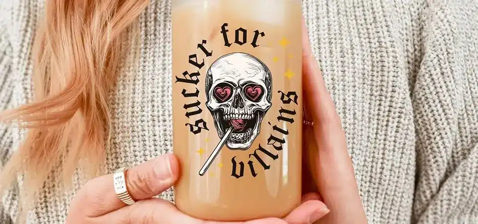 Materials of a Cold Transfer Sticker An exploded view diagram showing the different layers of a cold transfer sticker: release liner, glue/ink, and carrier film