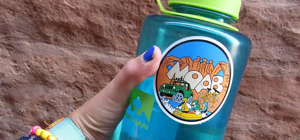 what type of material is best for water bottle stickers