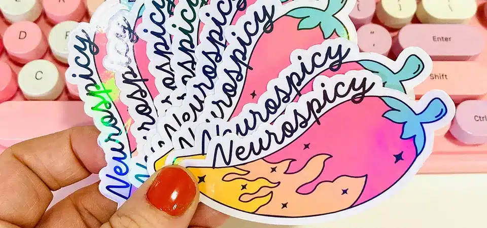 Inkjet Printer Sticker Printing An inkjet printer printing a colorful vinyl sticker sheet