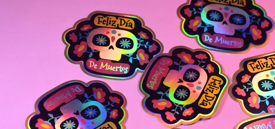 how do holographic security stickers work