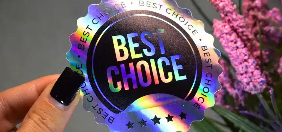 Holographic security seal on a pharmaceutical box