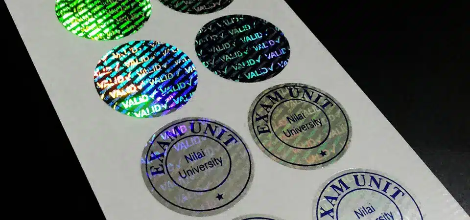 what are holographic authenticity stickers for