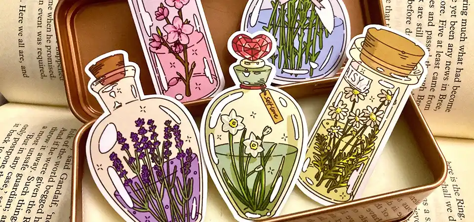 History of Stickers An old, vintage-style travel sticker on a suitcase