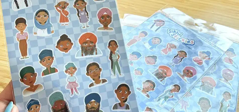 An infographic comparing the cost of ordering 10 individual die-cut stickers versus one sticker sheet with 10 designs
