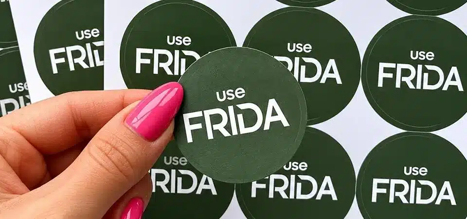 custom logo stickers printing china manufacturer