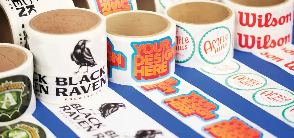 custom bulk rolls stickers printing china manufacturer