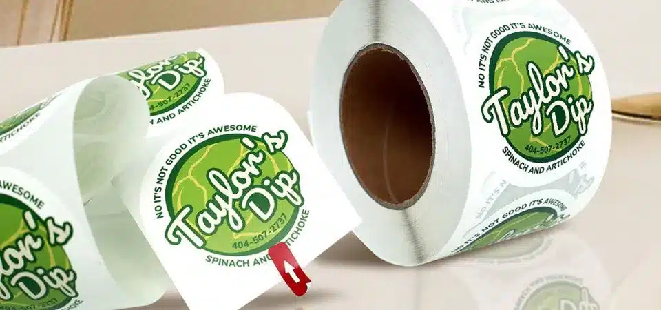 A close-up shot of a roll of versatile, durable white vinyl material before printing
