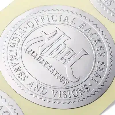 custom embossing vinyl sticker printing manufacturer china