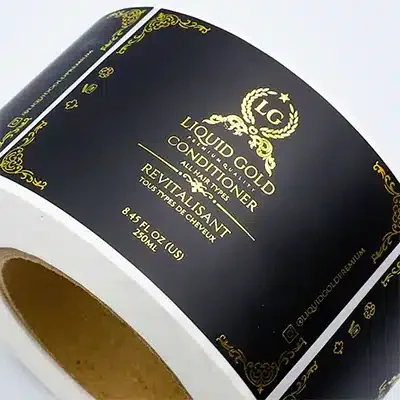 custom hot stamping vinyl sticker printing manufacturer china